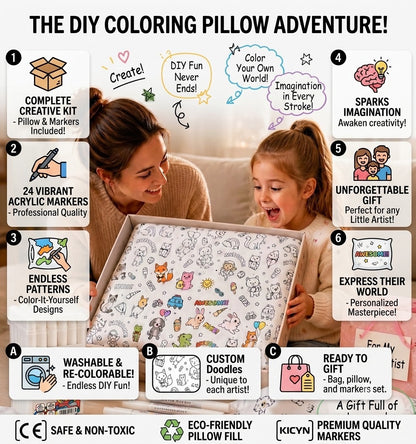 Color Your World: Washable & Reusable Coloring Blanket.